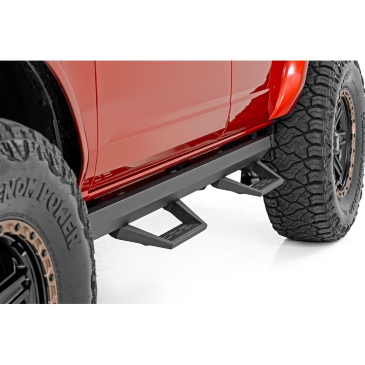 Progi, stopnie boczne regulowane aluminiowe Rough Country SRL2 - ujęcie 4