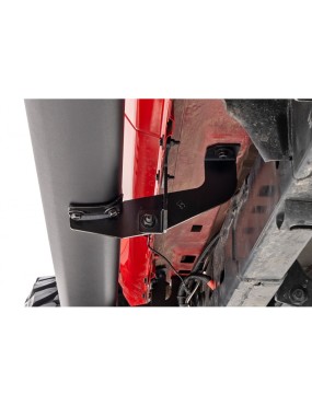 Progi, stopnie boczne czarne Rough Country Oval Nerf Steps