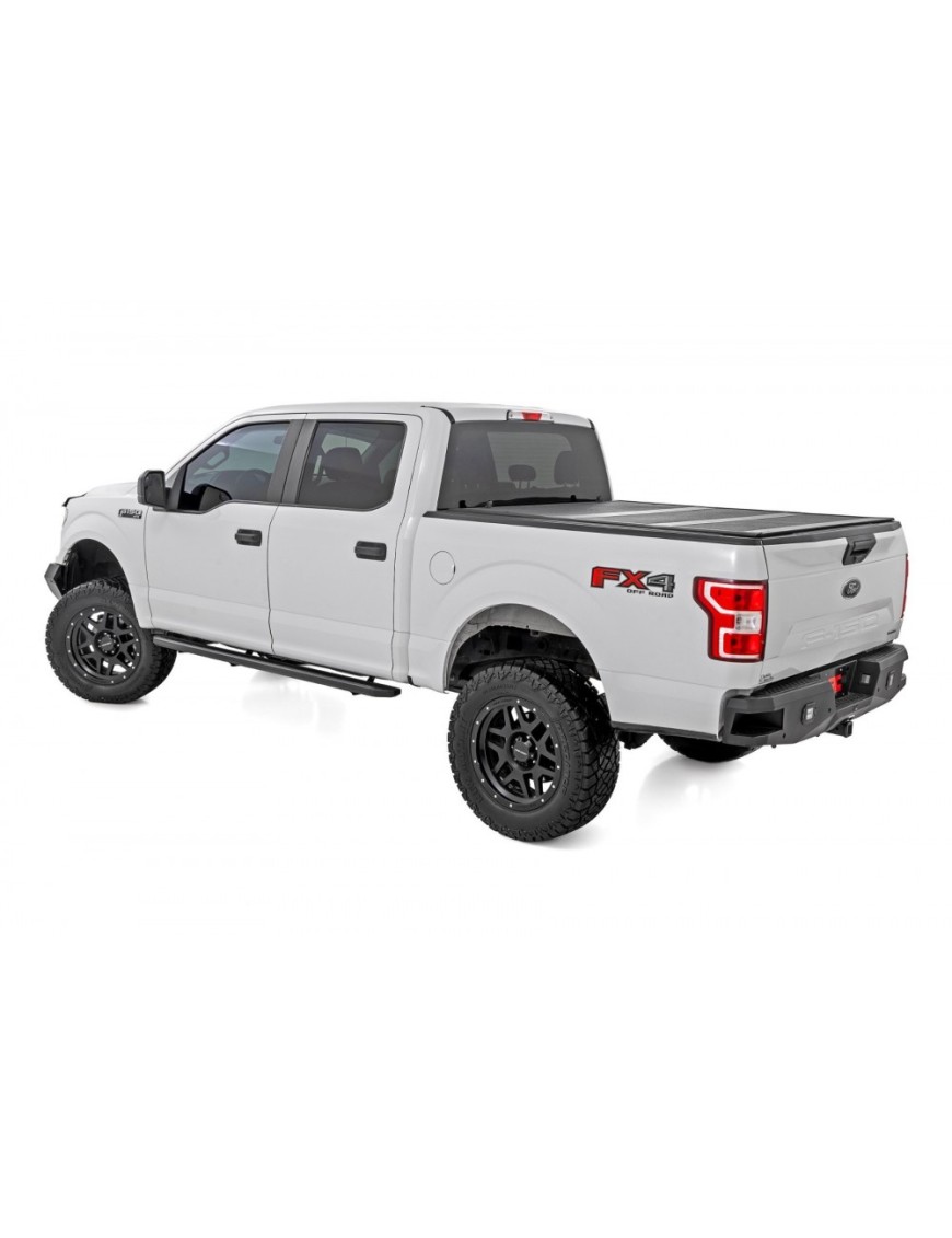 Progi, stopnie boczne Rough Country Multi-Color LED CrewMax