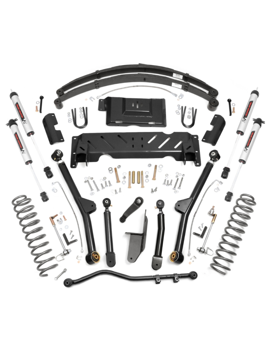 Zestaw zawieszenia Long Arm z amortyzatorami V2 Monotube Rough Country Lift 4,5"