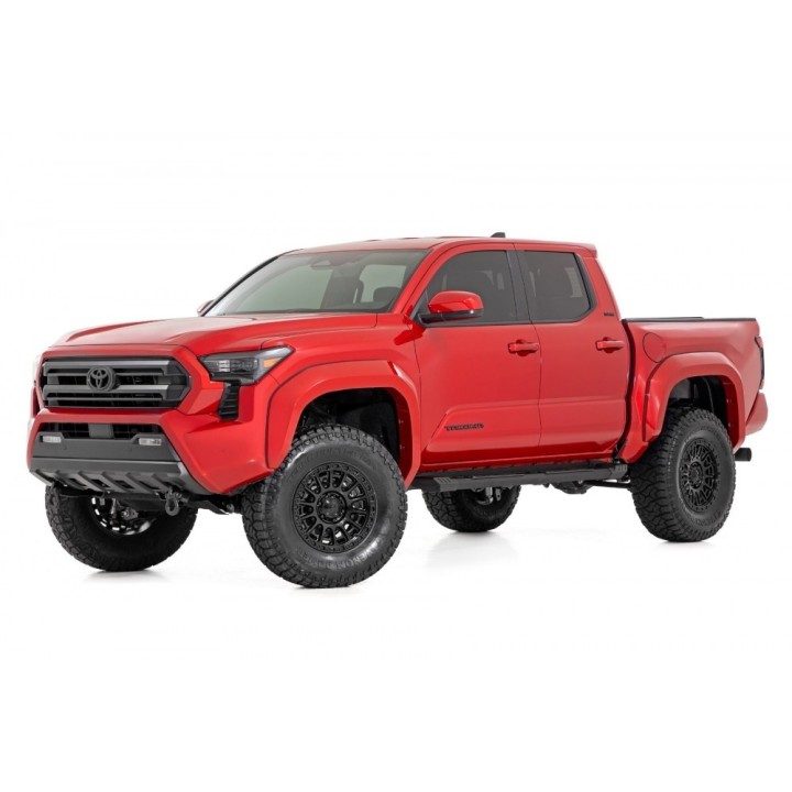 Progi, stopnie boczne regulowane aluminiowe Rough Country SRX2 Double Cab - ujęcie 3