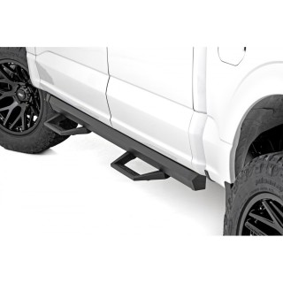 Progi, stopnie boczne regulowane aluminiowe Rough Country SRL2 Crew Cab