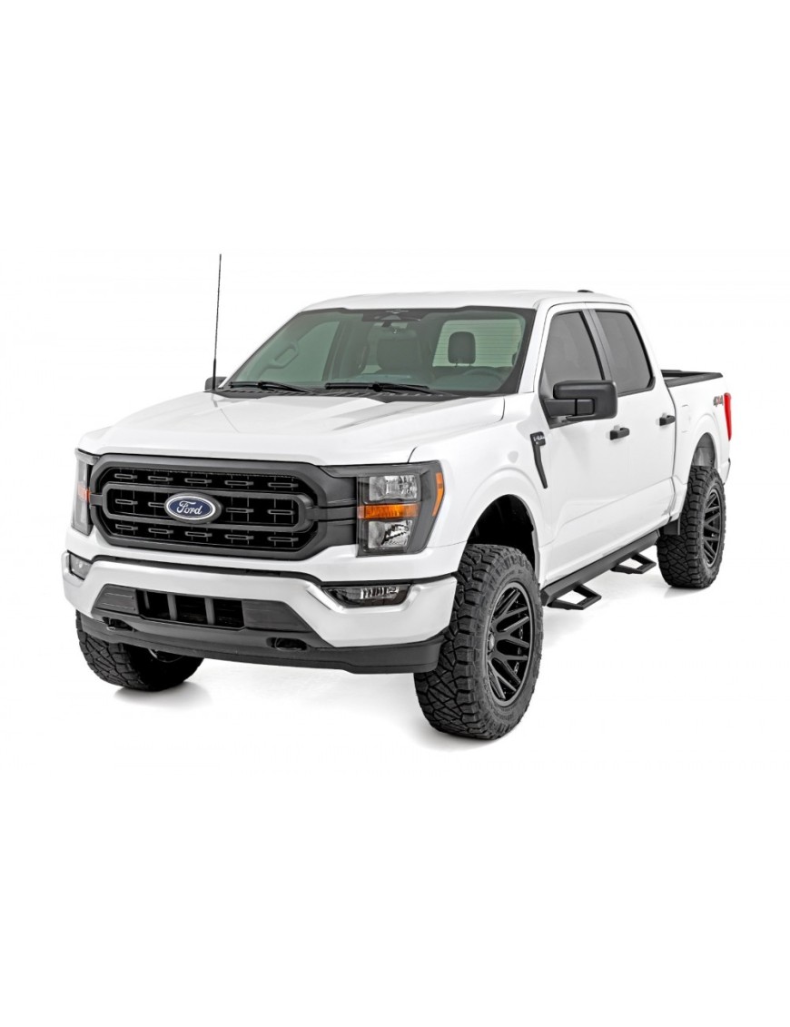 Progi, stopnie boczne regulowane aluminiowe Rough Country SRL2 Crew Cab