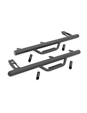 Progi, stopnie boczne czarne Rough Country Nerf Steps