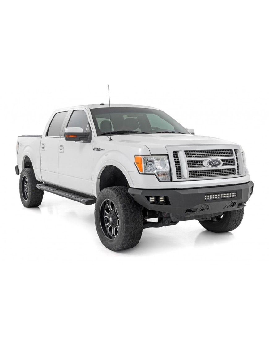 Progi, stopnie boczne aluminiowe Rough Country HD2 SuperCrew Cab