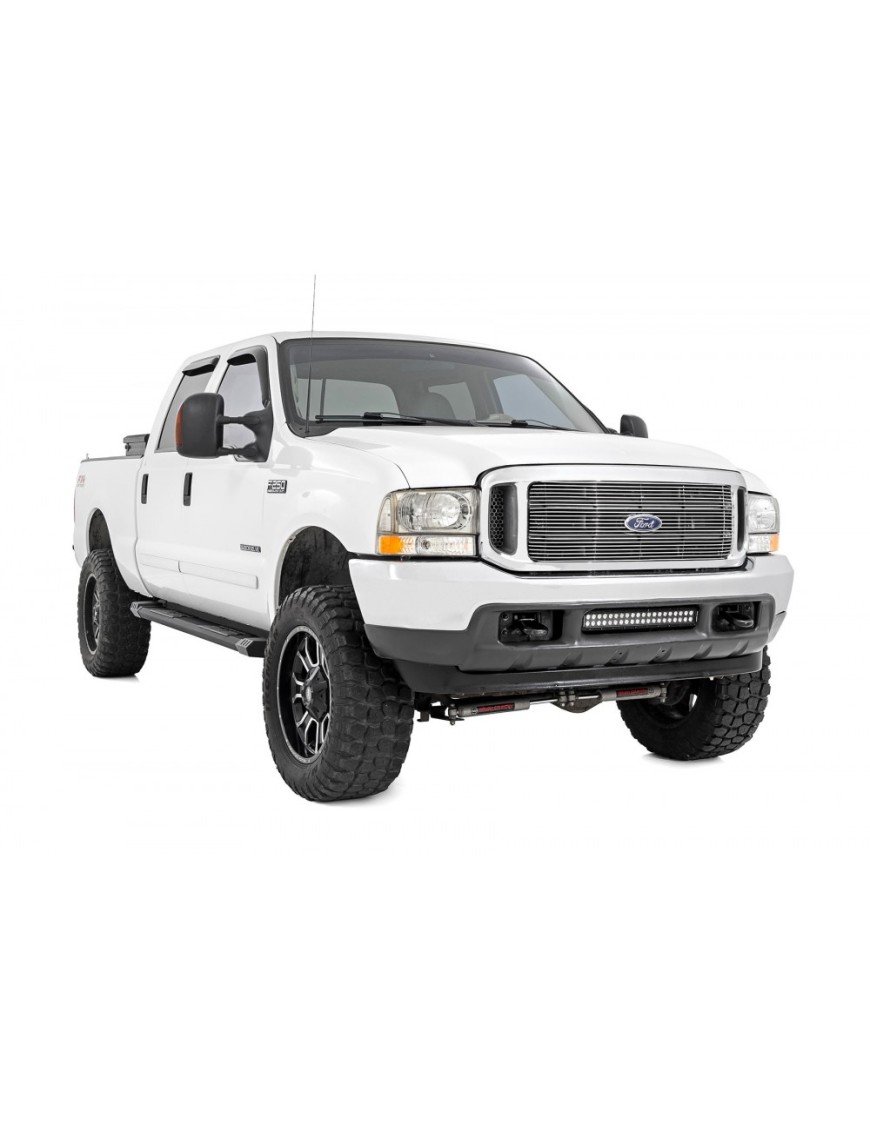 Progi, stopnie boczne aluminiowe Rough Country HD2 Crew Cab