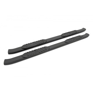 Progi, stopnie boczne czarne Rough Country Oval Nerf Steps Crew Cab - ujęcie 2