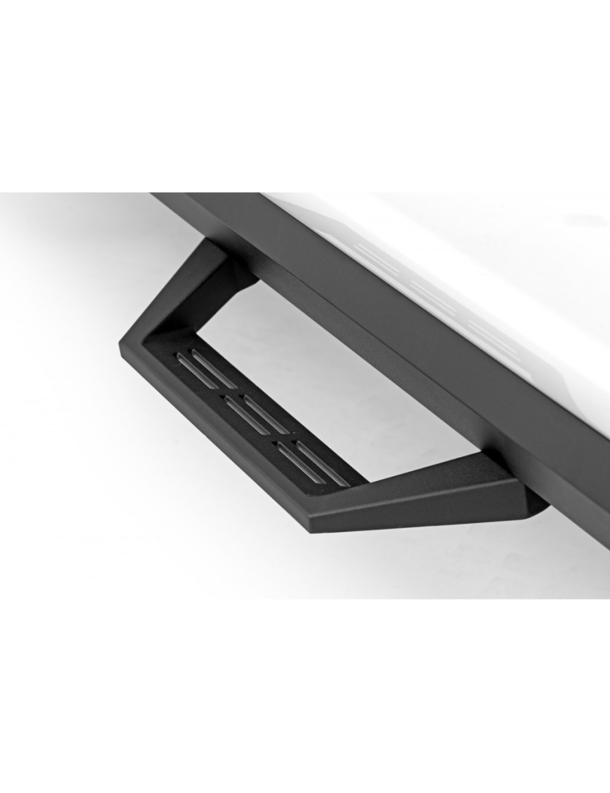 Progi, stopnie boczne regulowane aluminiowe Rough Country SRL2 Crew Cab