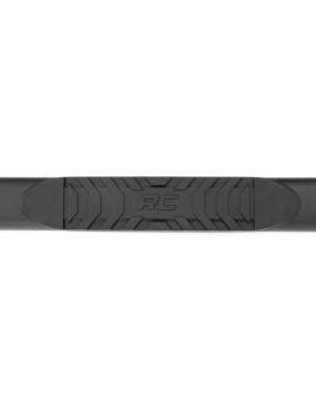 Progi, stopnie boczne czarne Rough Country Oval Nerf Steps Crew Cab