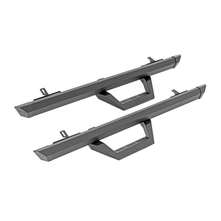 Progi, stopnie boczne regulowane aluminiowe Rough Country SRX2 - ujęcie 4