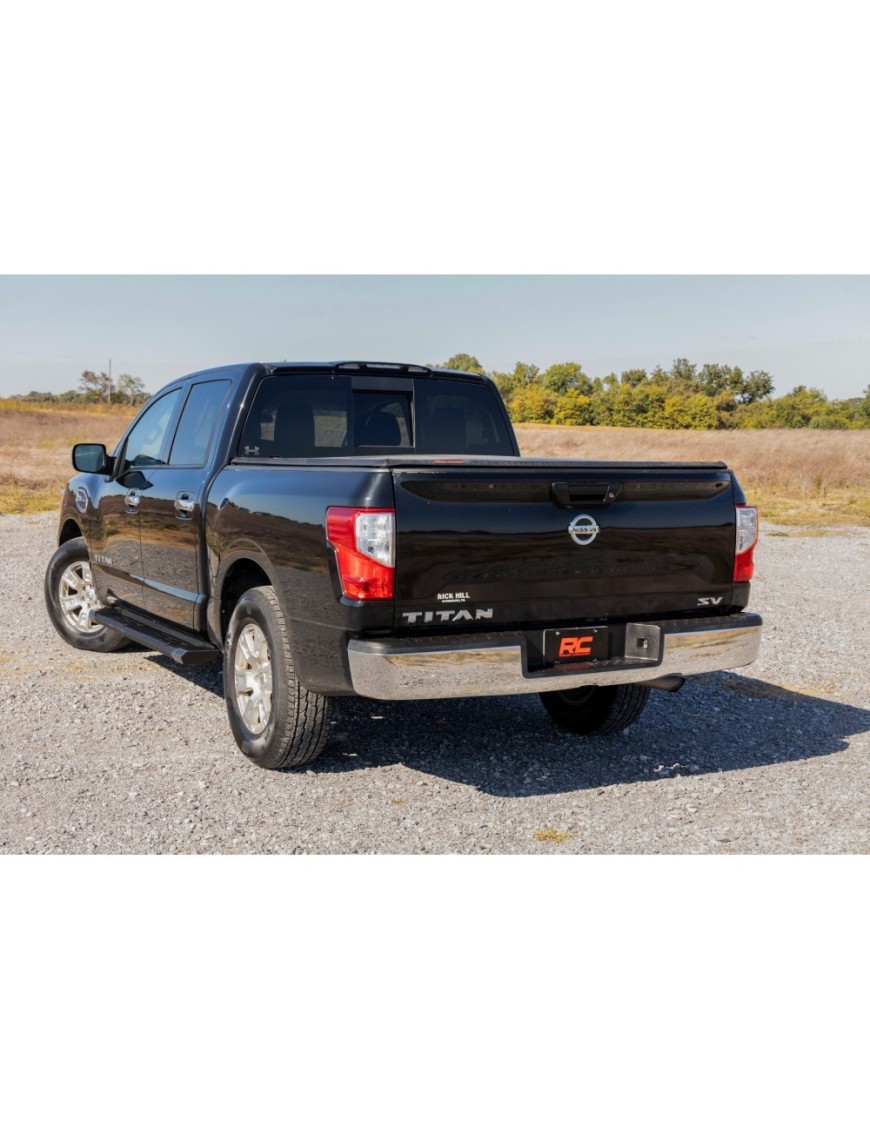 Progi, stopnie boczne aluminiowe Rough Country HD2 Crew Cab