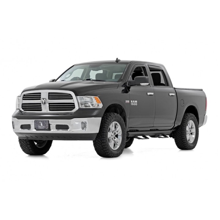 Progi, stopnie boczne regulowane aluminiowe Rough Country SRL2 Crew Cab - ujęcie 2
