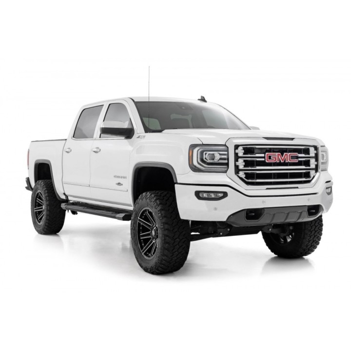 Progi, stopnie boczne aluminiowe Rough Country HD2 Extended Cab - ujęcie 2