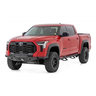 Progi, stopnie boczne regulowane aluminiowe Rough Country SRL2 Crew Cab - ujęcie 2