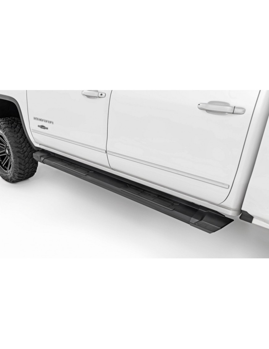 Progi, stopnie boczne aluminiowe Rough Country HD2 Extended Cab