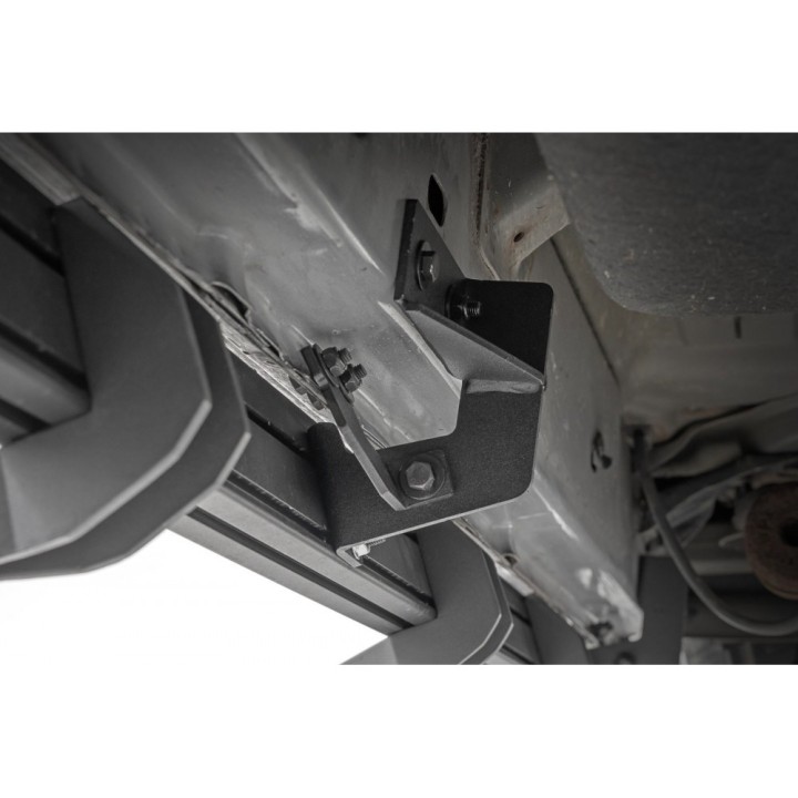 Progi, stopnie boczne regulowane aluminiowe Rough Country SRL2 Crew Cab - ujęcie 4