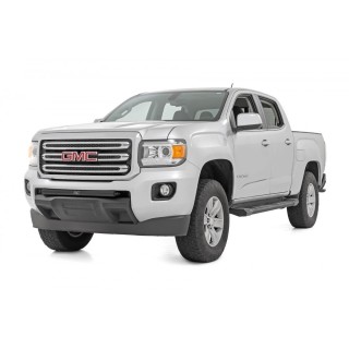 Progi, stopnie boczne aluminiowe Rough Country HD2 Crew Cab - ujęcie 2