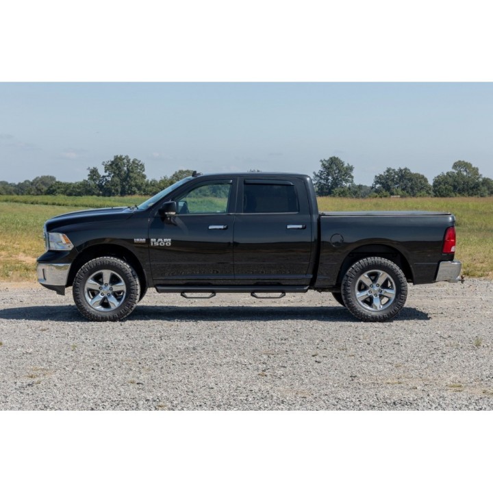 Progi, stopnie boczne regulowane aluminiowe Rough Country SRL2 Crew Cab - ujęcie 6