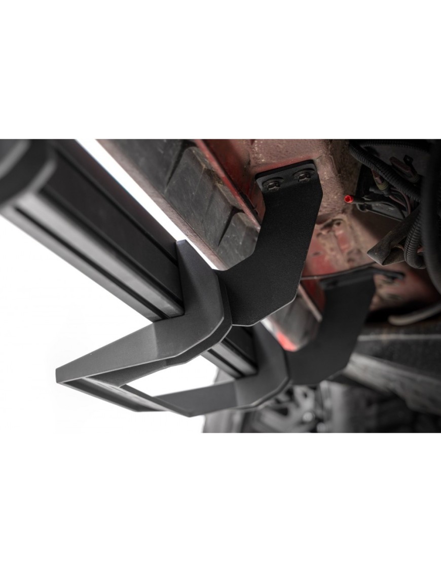 Progi, stopnie boczne regulowane aluminiowe Rough Country SRL2 Crew Cab
