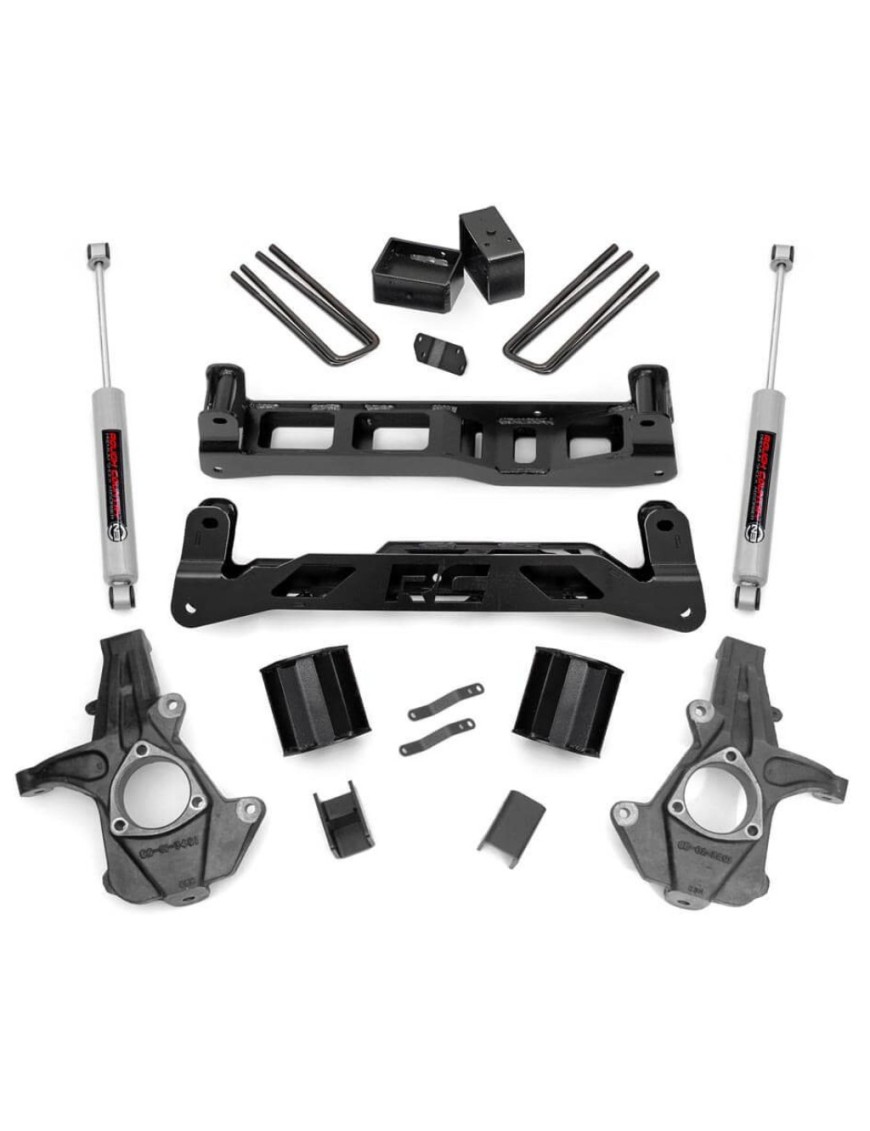 Zestaw zawieszenia dla wahaczy ze stali odlewanej Rough Country Lift 5" 2WD