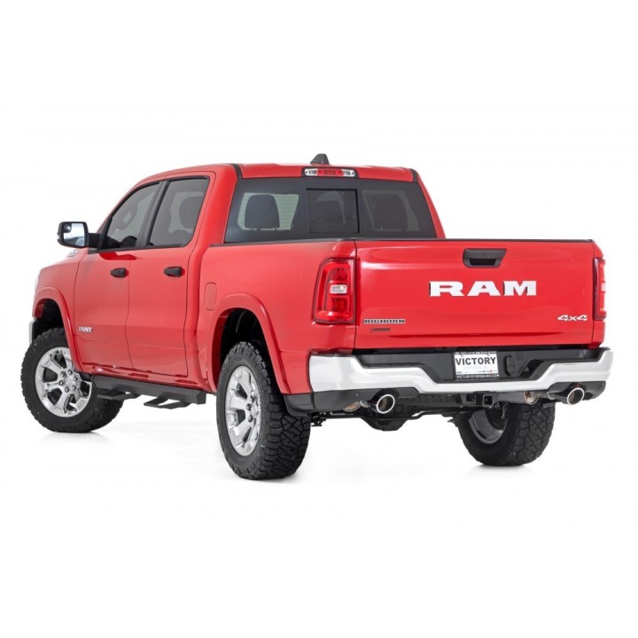 Progi, stopnie boczne regulowane aluminiowe Rough Country SRL2 Crew Cab - ujęcie 3