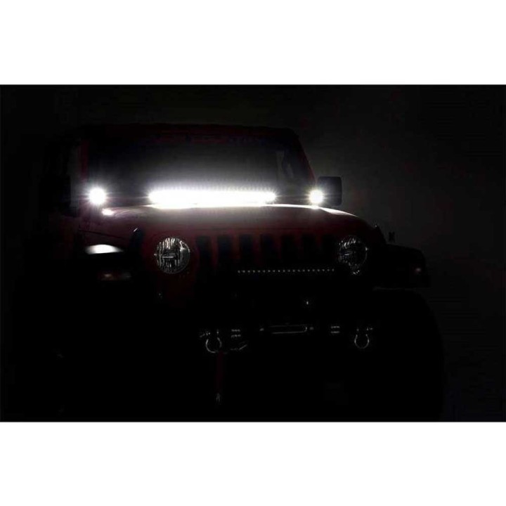 Lampy LED 2" kwadratowe Rough Country Black Series - ujęcie 3