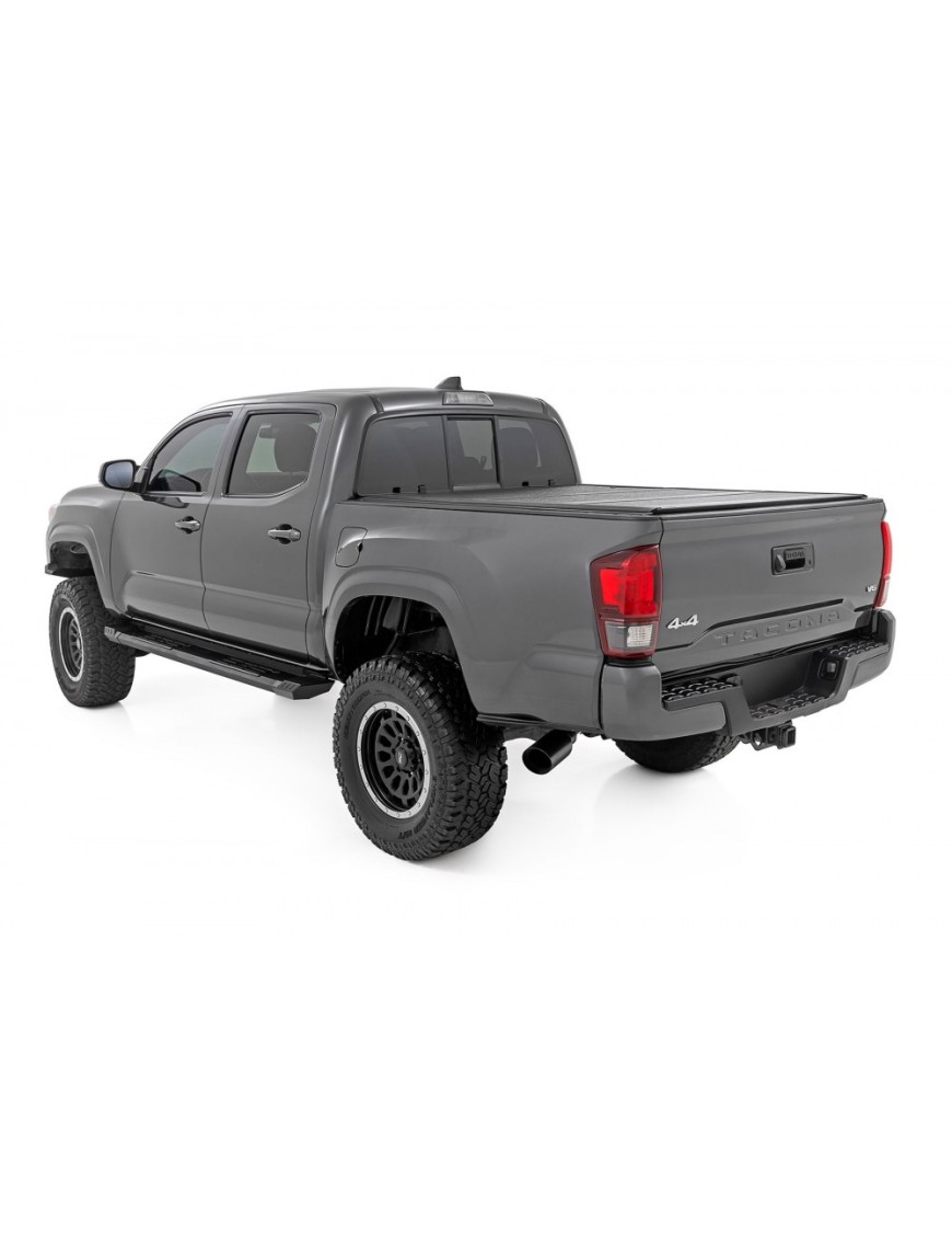 Progi, stopnie boczne aluminiowe Rough Country HD2 Double Cab