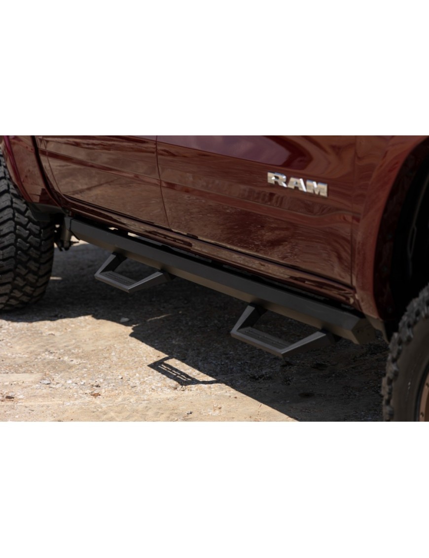 Progi, stopnie boczne regulowane aluminiowe Rough Country SRL2 Crew Cab