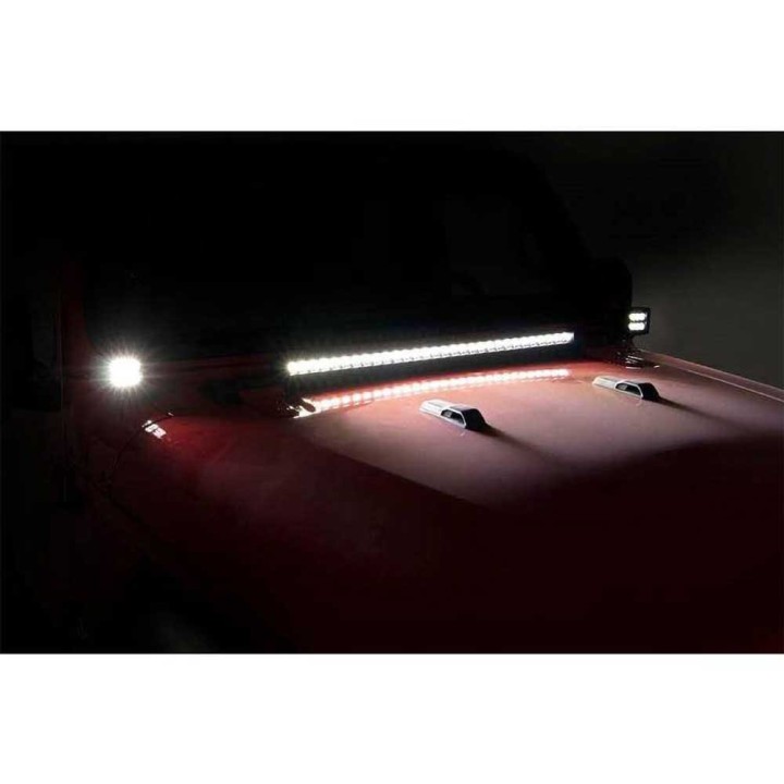 Lampy LED 2" kwadratowe Rough Country Black Series - ujęcie 4