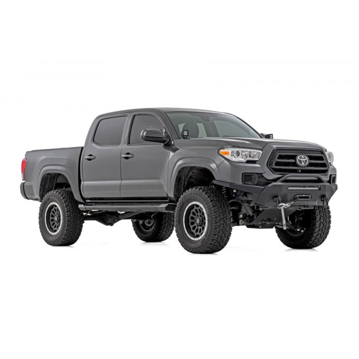 Progi, stopnie boczne aluminiowe Rough Country HD2 Double Cab - ujęcie 4