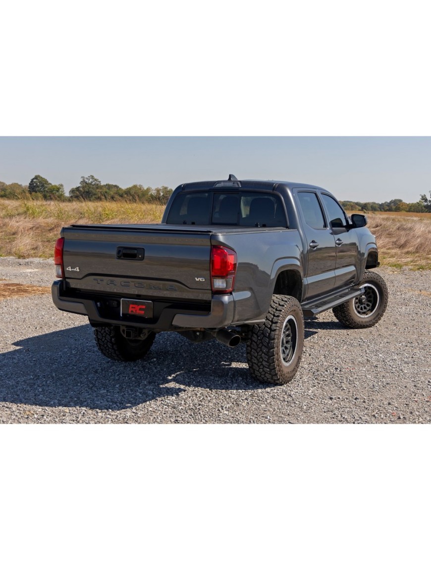 Progi, stopnie boczne aluminiowe Rough Country HD2 Double Cab