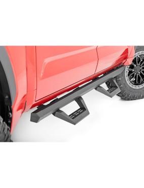 Progi, stopnie boczne regulowane aluminiowe Rough Country SRX2 Crew Cab
