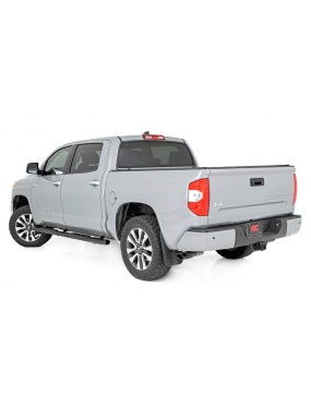 Progi, stopnie boczne czarne Rough Country Oval Nerf Steps Crew Cab