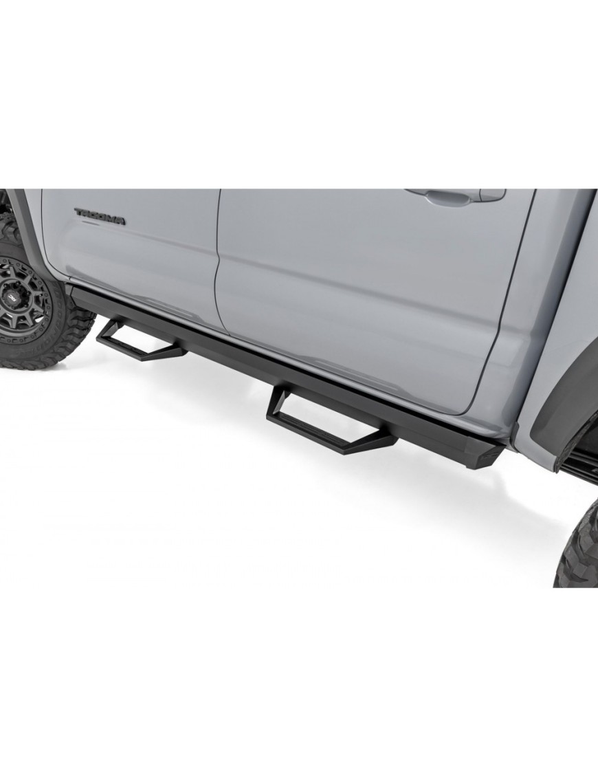 Progi, stopnie boczne regulowane aluminiowe Rough Country SRL2 Double Cab