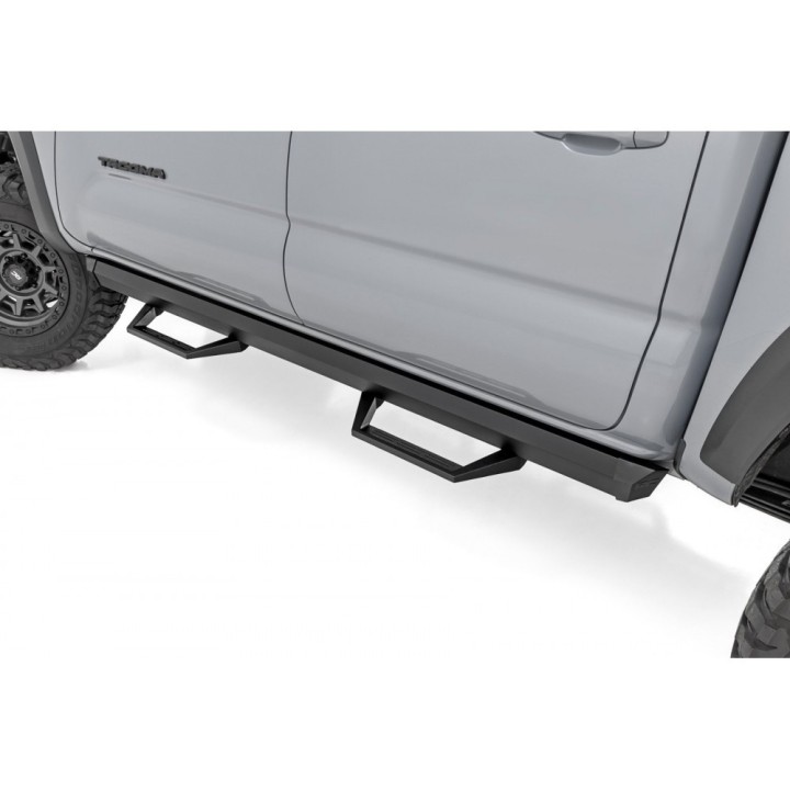 Progi, stopnie boczne regulowane aluminiowe Rough Country SRL2 Double Cab