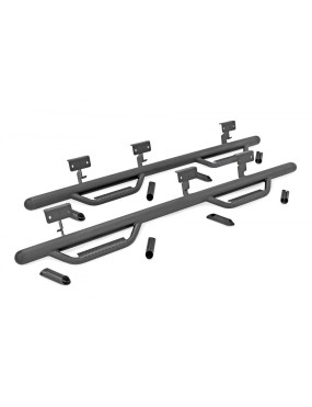 Progi, stopnie boczne czarne Rough Country Nerf Steps