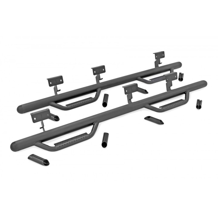 Progi, stopnie boczne czarne Rough Country Nerf Steps - ujęcie 4
