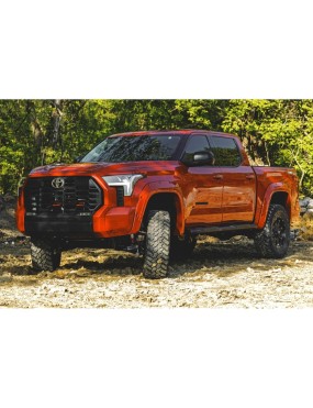 Progi, stopnie boczne czarne Rough Country Oval Nerf Steps Crew Cab