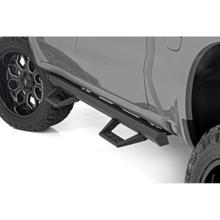 Progi, stopnie boczne regulowane aluminiowe Rough Country SRL2 Crew Cab