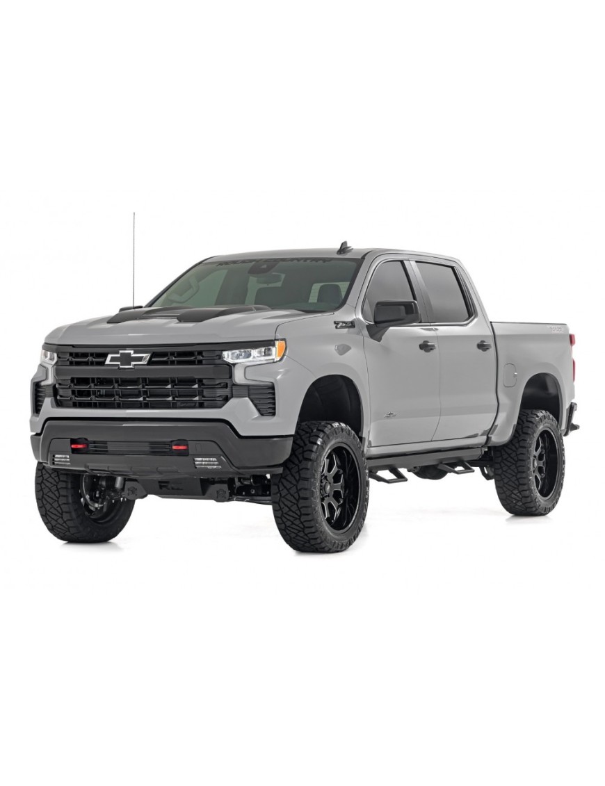 Progi, stopnie boczne regulowane aluminiowe Rough Country SRL2 Crew Cab