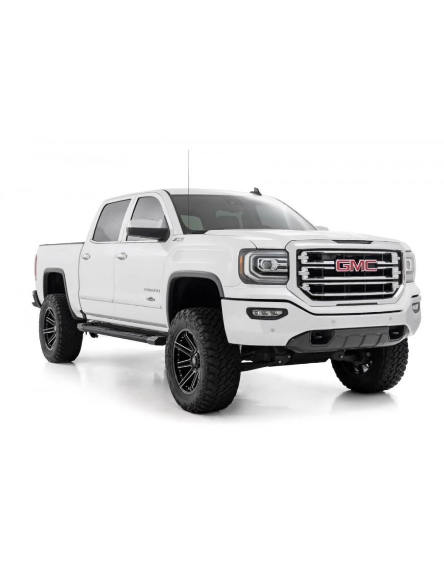 Progi, stopnie boczne aluminiowe Rough Country HD2 Crew Cab