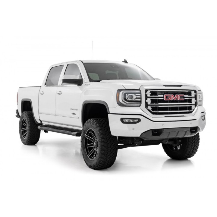 Progi, stopnie boczne aluminiowe Rough Country HD2 Crew Cab - ujęcie 2