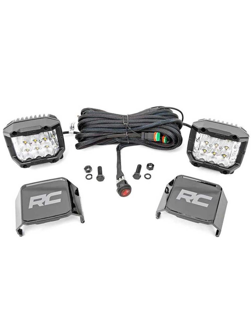 Lampy LED 3" kwadratowe szerokokątne Osram Rough Country