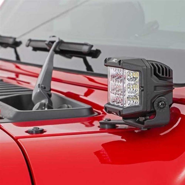 Lampy LED 3" kwadratowe szerokokątne Osram Rough Country - ujęcie 6