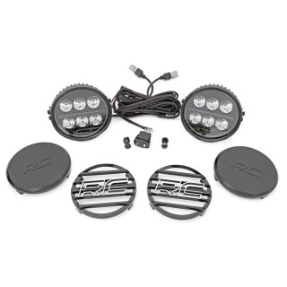 Lampy LED 6,5" okrągłe Białe/Amber DRL Rough Country