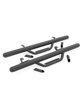 Progi, stopnie boczne czarne Rough Country Nerf Steps