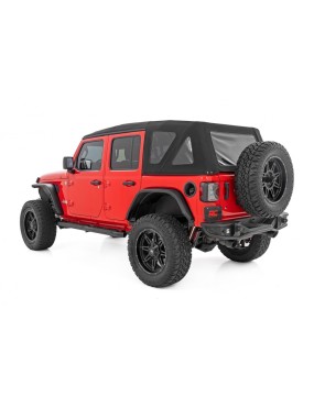 Progi, stopnie boczne czarne Rough Country Oval Nerf Steps