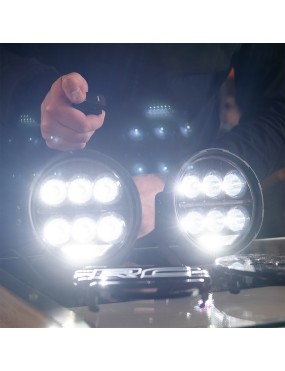 Lampy LED 6,5" okrągłe Białe/Amber DRL Rough Country
