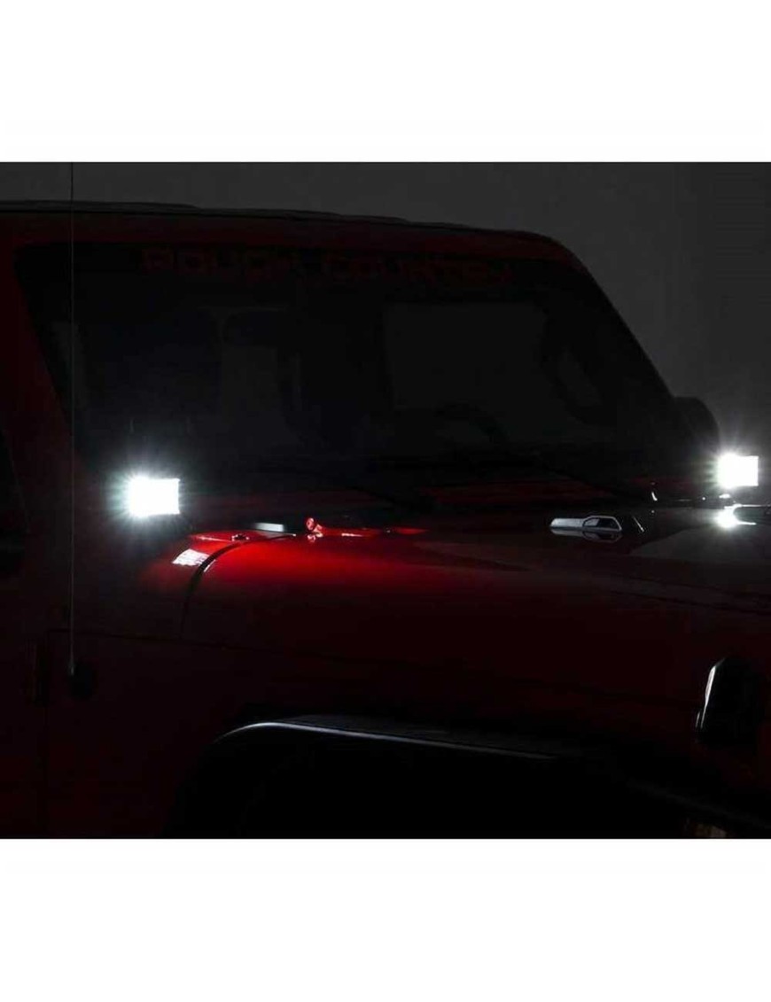 Lampy LED 3" kwadratowe szerokokątne Osram Rough Country - ujęcie 10