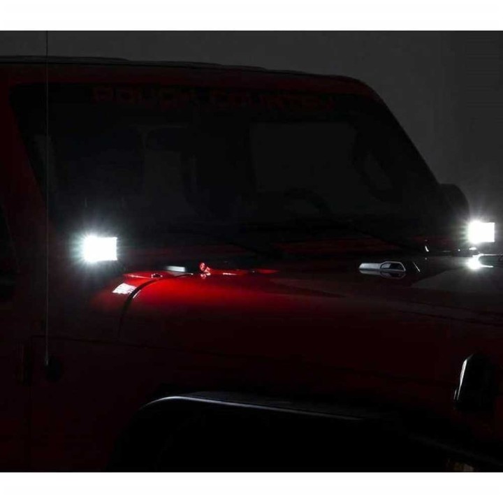 Lampy LED 3" kwadratowe szerokokątne Osram Rough Country - ujęcie 10